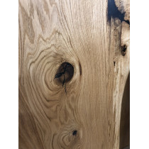 "Eiche rustikal spezial, wurmstichig, Massivholz Tischplatte, 120x60x4,5cm, einseitig Baumkante "Eiche rustikal spezial, wurmstichig, Massivholz Tischplatte, 120x60x4,5cm, einseitig Baumkante